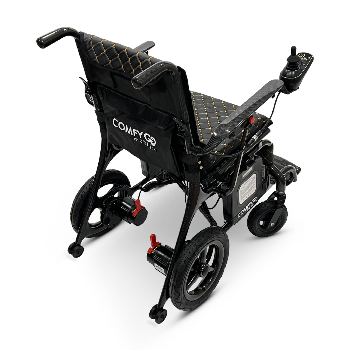 ComfyGO IQ-Carbon Elektrorollstuhl aus Carbon, Bezug Schwarz Textil, Ansicht 7