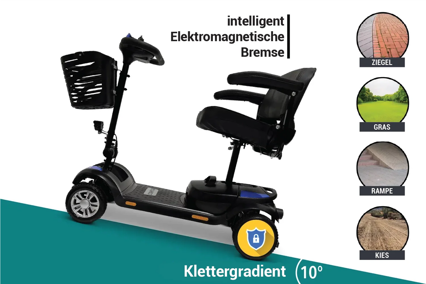 ComfyGO Z-4 Seniorenmobil ultraleichter Mobilitätsroller