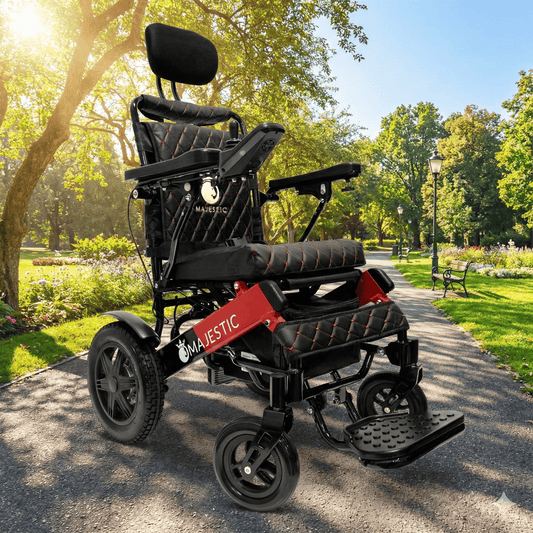 MAJESTIC IQ-9000-AR Ferngesteuerter Elektrischer Rollstuhl Mit Auto-Rückenlehne