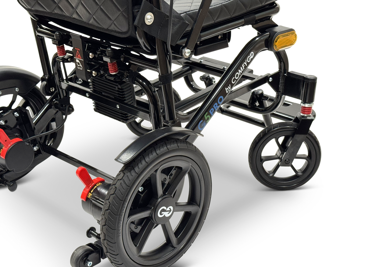 Glide Care G-5 Pro Reiserollstuhl elektrisch, Rahmen Schwarz, Ansicht 7
