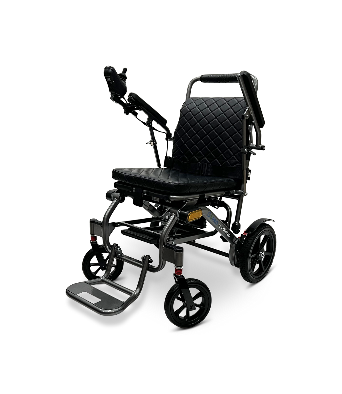 Glide Care G-5 Pro Reiserollstuhl elektrisch, Rahmen Grau, Ansicht 3