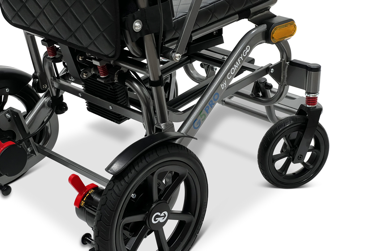 Glide Care G-5 Pro Reiserollstuhl elektrisch, Rahmen Grau, Ansicht 8