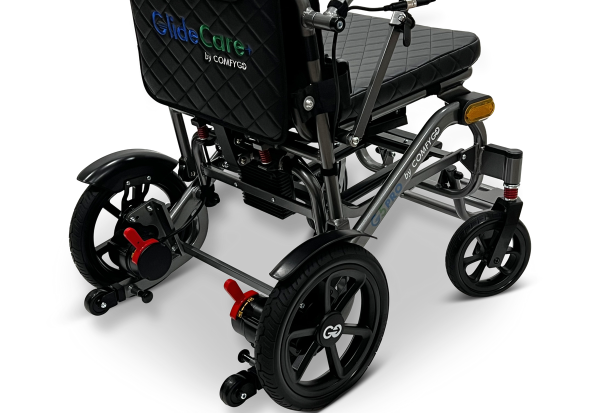 Glide Care G-5 Pro Reiserollstuhl elektrisch, Rahmen Grau, Ansicht 9