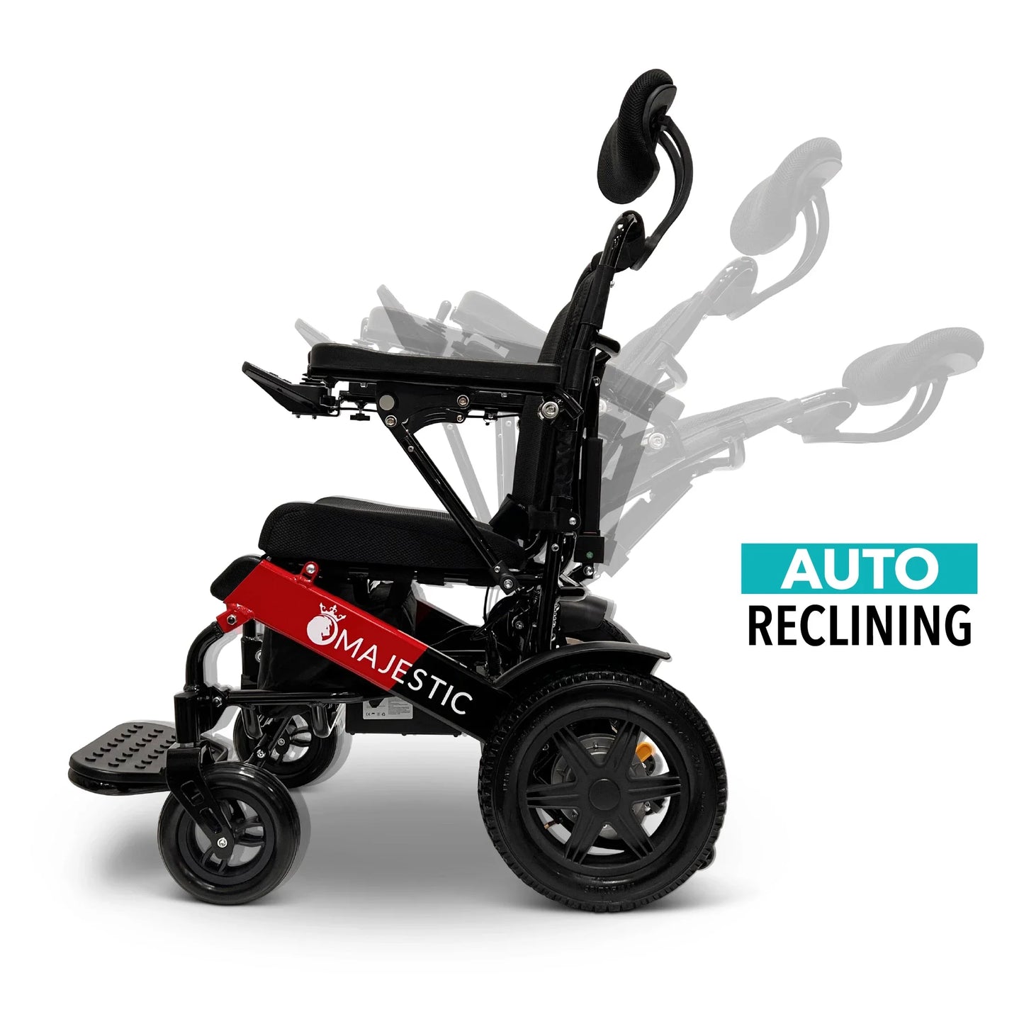 Fauteuil roulant électrique ComfyGO Majestic IQ 9000-AR à inclinaison automatique