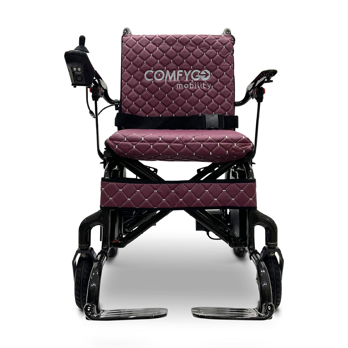 ComfyGO IQ-Carbon Elektrorollstuhl aus Carbon, Bezug Lila, Ansicht 2