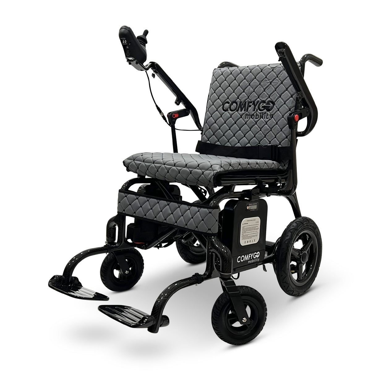 ComfyGO IQ-Carbon Elektrorollstuhl aus Carbon, Bezug Grau, Ansicht 3