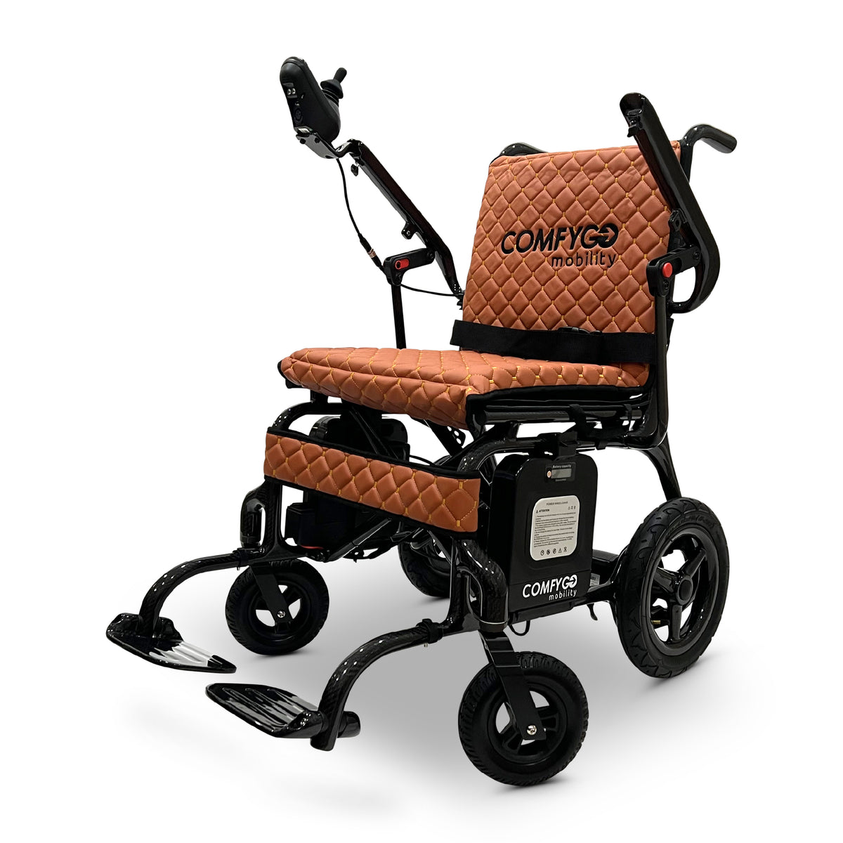 ComfyGO IQ-Carbon Elektrorollstuhl aus Carbon, Bezug Taba, Ansicht 3