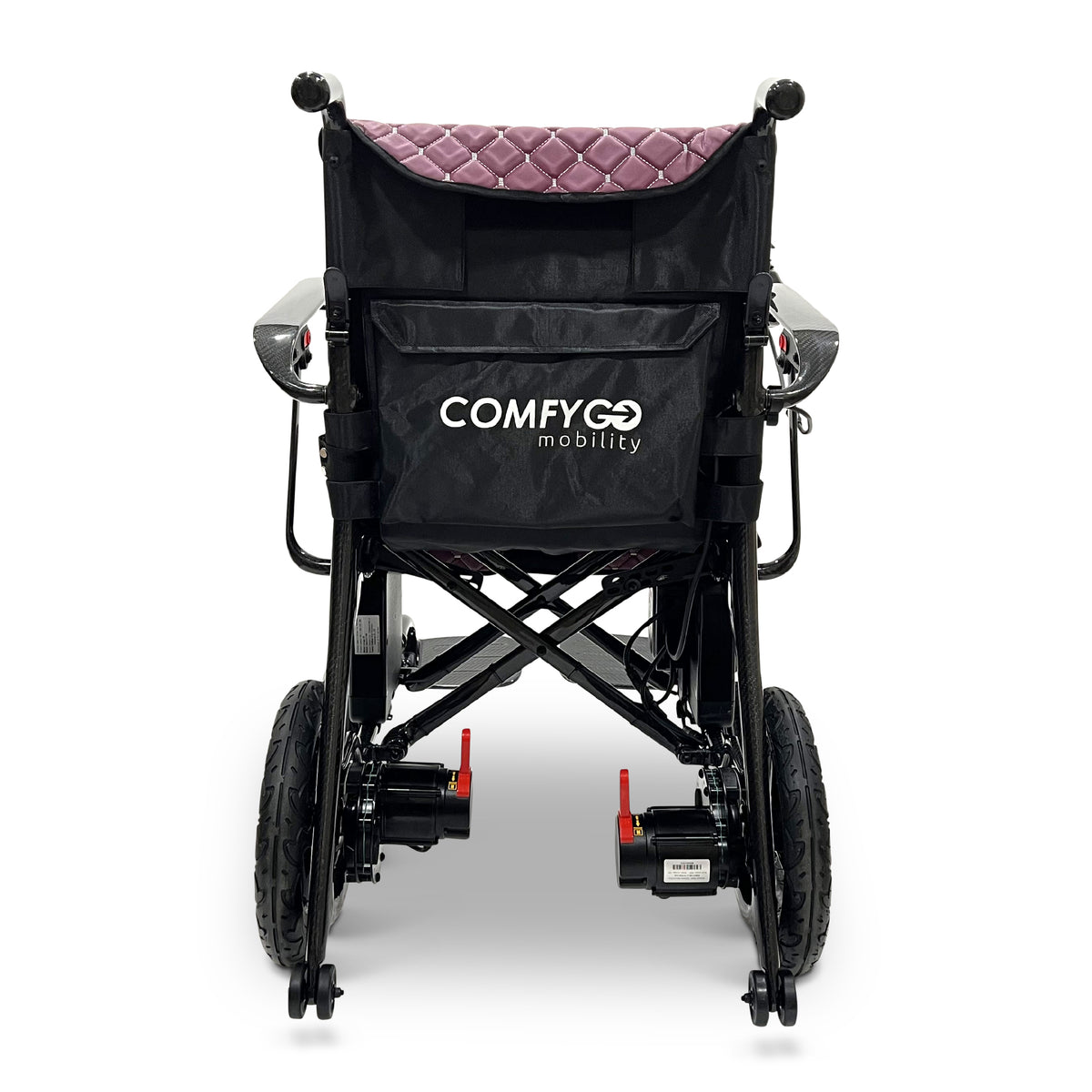 ComfyGO IQ-Carbon Elektrorollstuhl aus Carbon, Bezug Lila, Ansicht 4