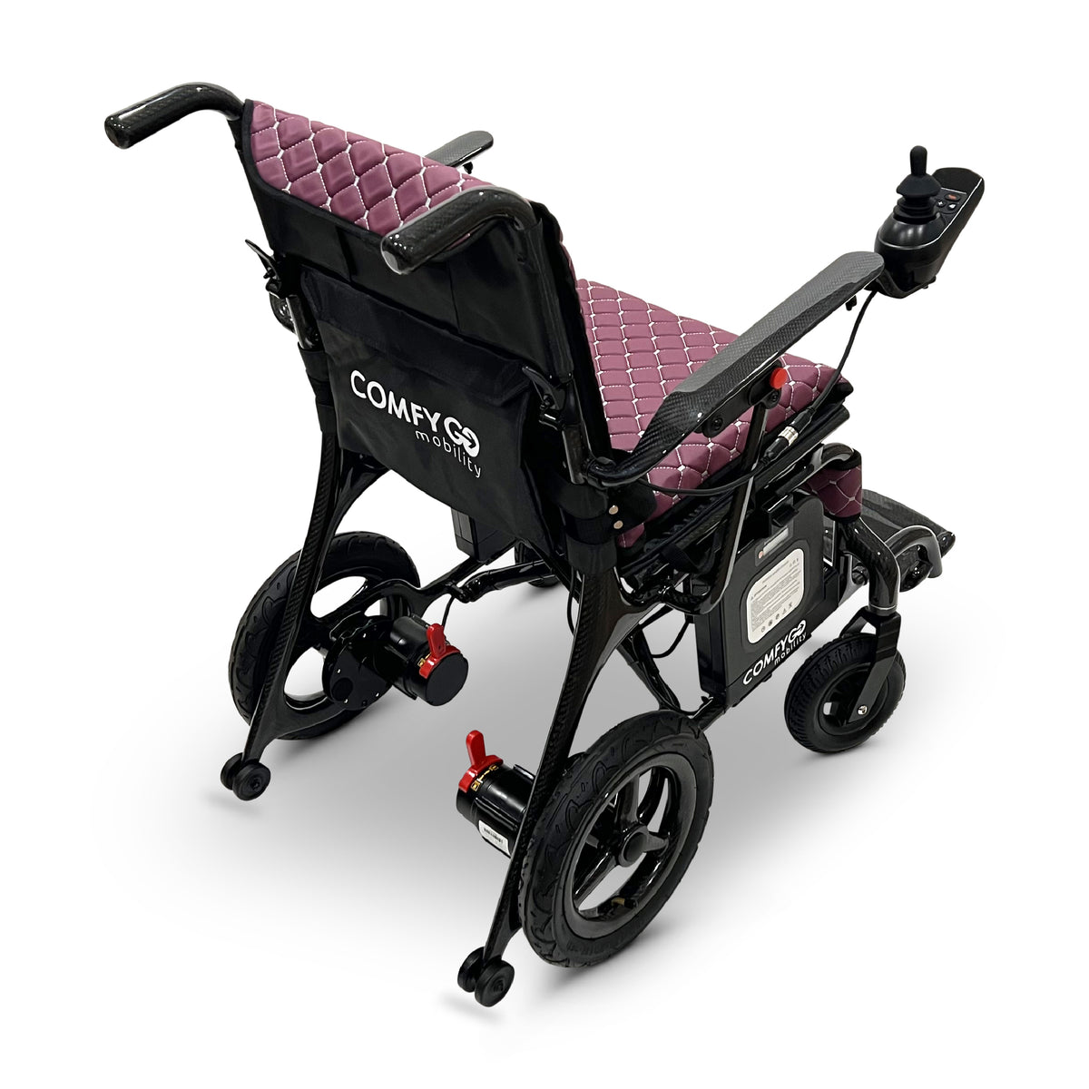 ComfyGO IQ-Carbon Elektrorollstuhl aus Carbon, Bezug Lila, Ansicht 5