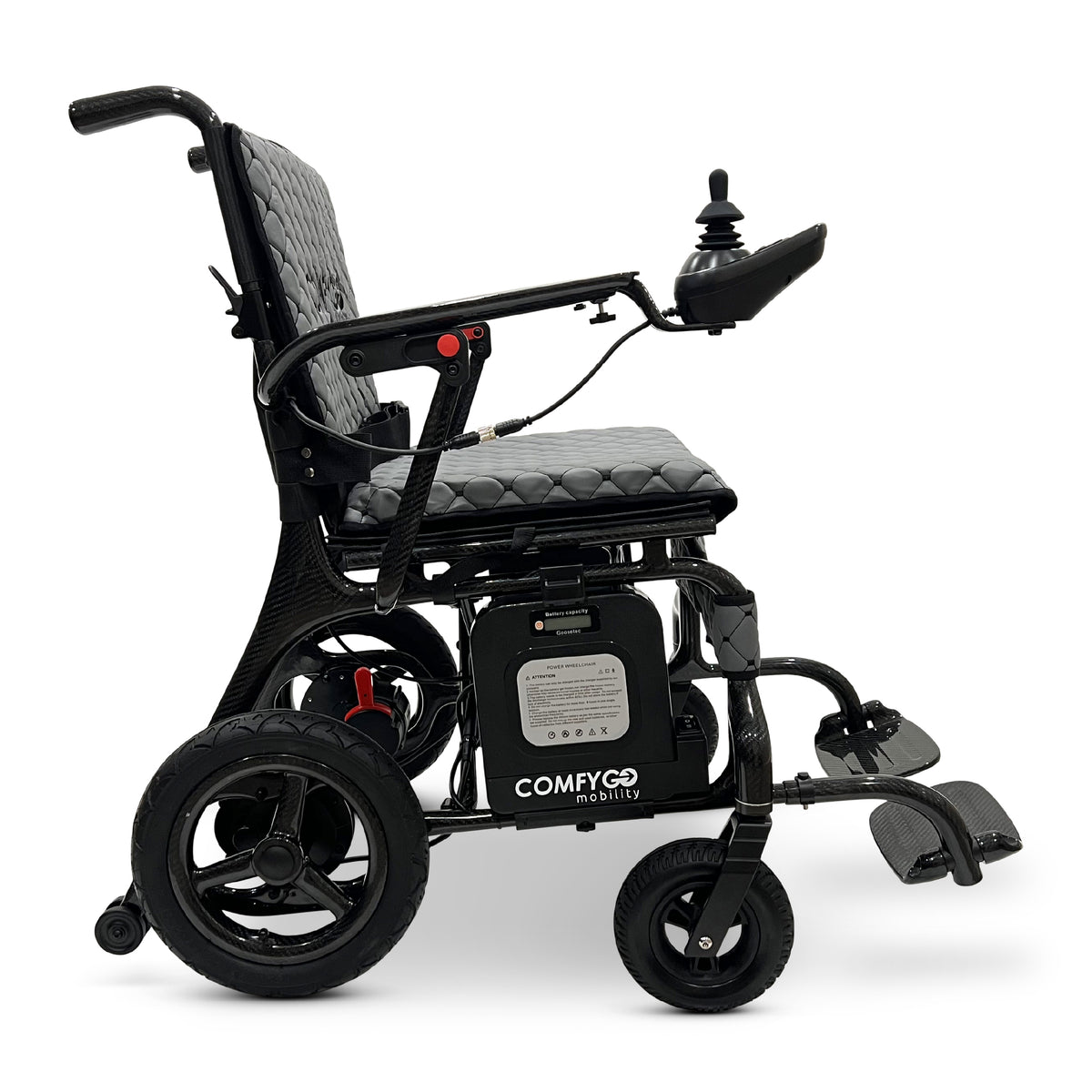 ComfyGO IQ-Carbon Elektrorollstuhl aus Carbon, Bezug Grau, Ansicht 6