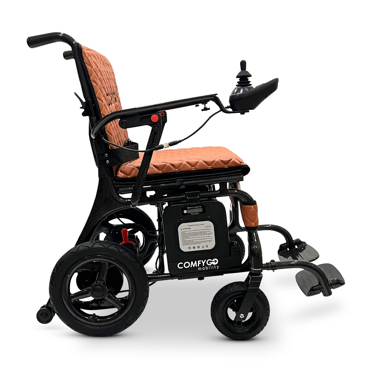 ComfyGO IQ-Carbon Elektrorollstuhl aus Carbon, Bezug Taba, Ansicht 6