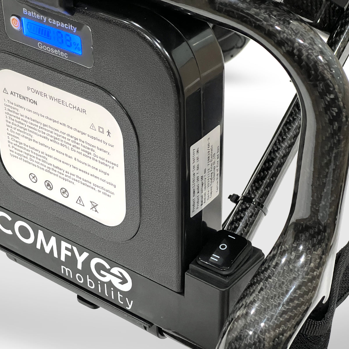 ComfyGO IQ-Carbon Elektrorollstuhl, Detailansicht 7