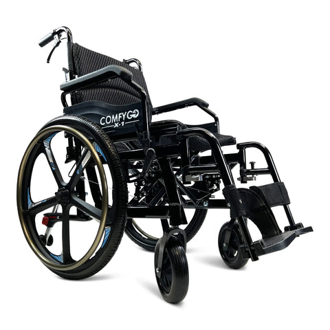 X-1 ComfyGO Lightweight Manual Wheelchair With Quick Detachable Wheels 